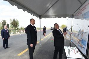 Azərbaycan prezidenti Yevlax rayonuna səfər edib