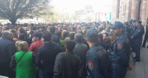 Yerevanda etiraz aksiyası keçirilir