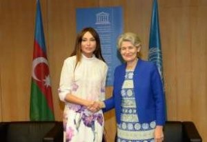 Azərbaycanın Birinci-vitse prezidenti UNESCO-nun baş direktoru ilə görüşüb