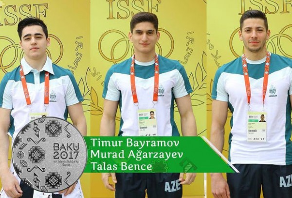 Kişi gimnastlarımız gümüş medal qazanıblar