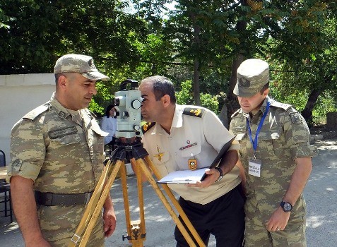 Silahlı Qüvvələrdə “Ən yaxşı hərbi topoqraf” adı uğrunda yarış keçirilib