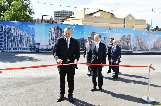 Prezident İlham Əliyev Nərimanov Rayon Məhkəməsinin yeni inzibati binasının açılışında iştirak edib