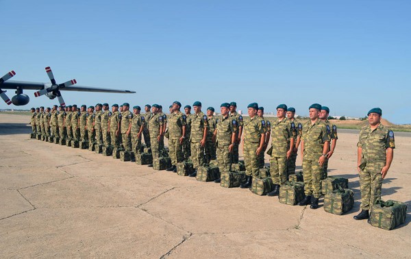 Azərbaycan sülhməramlılarının bir qrupu Əfqanıstana yola salınıb - FOTO