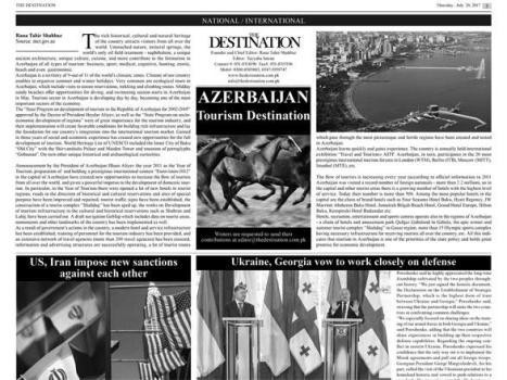 Pakistan KİV: Azərbaycan – turizm məkanı (FOTO)
