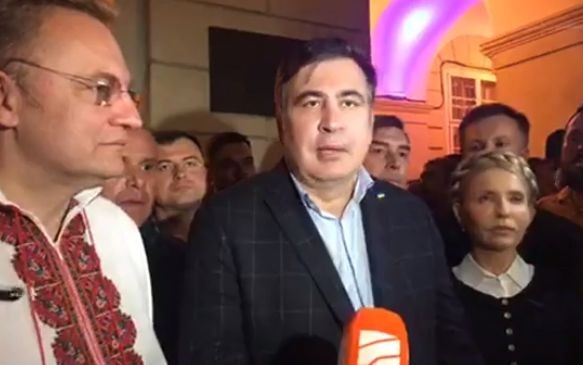 Saakaşvili Lvova gəldi
