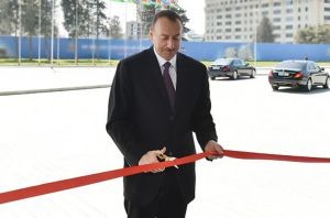 Azərbaycan prezidenti Salyanda  Bayraq Muzeyinin açılışında iştirak edib