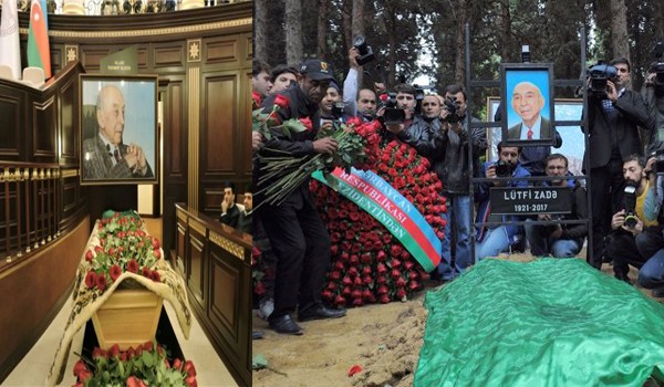 Lütfi Zadə ilə vida mərasimi oldu və o, dəfn edildi - Fotolar