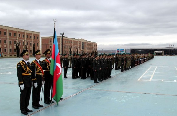 Gənc əsgərlərin hərbi andiçmə mərasimi keçirilib