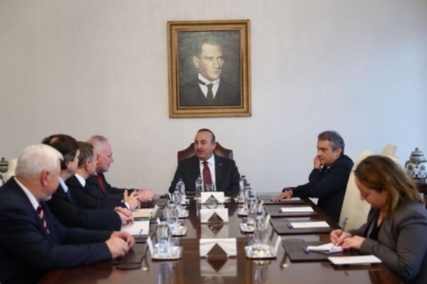 Çavuşoğlu Ankarada həmsədrlərlə görüşüb