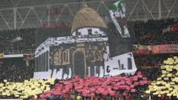 Türkiyədə möhtəşəm pankart: Qüds bizimdir - Foto