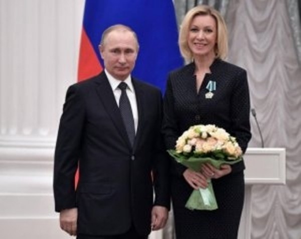 Putin Mariya Zaxarovaya yeni diplomatik rütbə verdi