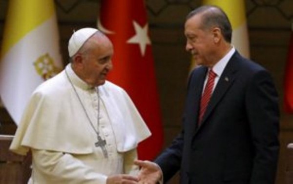 Ərdoğan Papa ilə Qüdsü müzakirə etdi
