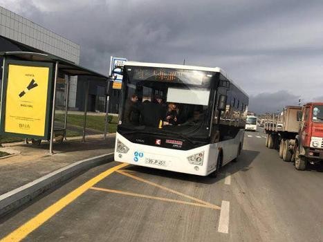 Bakıda daha bir marşruta yeni avtobuslar buraxıldı