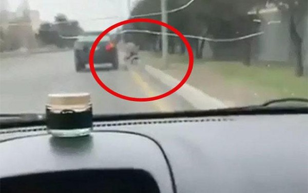Bakıda "Lexus"lu dilənçi - video
