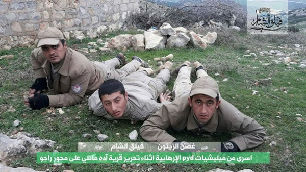 Afrində PKK-çıların təslim olma anı – FOTOLARDA