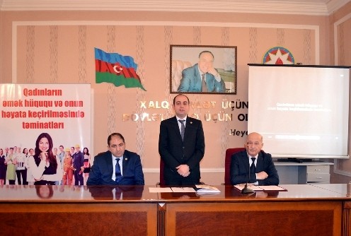 Dövlət Əmək Müfəttişliyi Xidməti qadınların əmək hüquqlarına  dair seminar təşkil edib