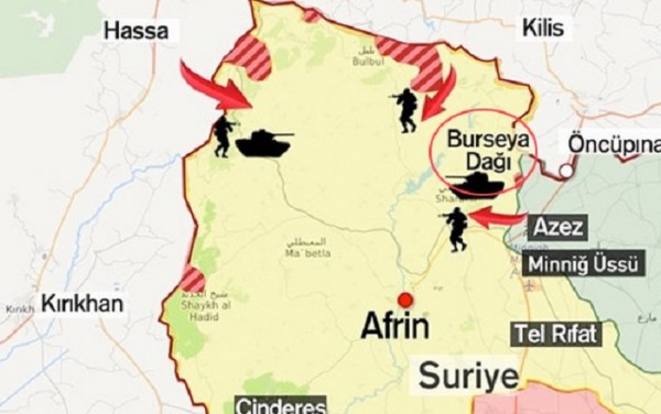 Türkiyə ordusu Burseya dağını ələ keçirdi - VİDEO