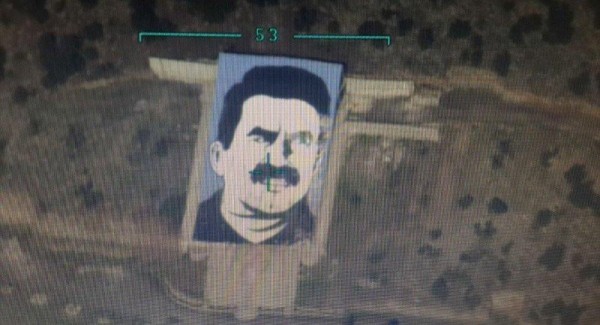 Öcalanın abidəsi bombalandı - Afrində