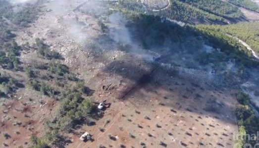 Afrindəki terrorçuların tanklarla vurulma anları - HAVADAN ÇƏKİLİŞ