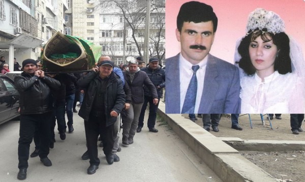 Şəhid anası dəfn edildi - FOTOLAR