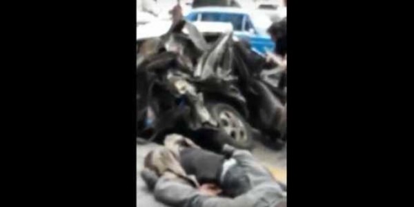 Bakıdakı dəhşətli qəzadan görüntü yayıldı - Video