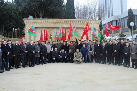 Bakıda Türkiyə ordusunun "Zeytun budağı" əməliyyatına DƏSTƏK- FOTOLAR