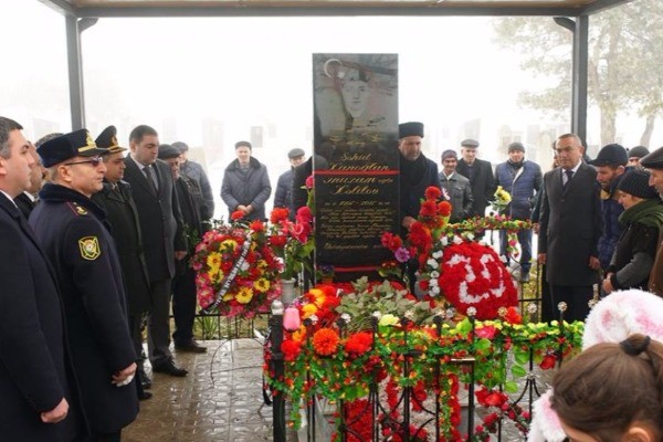 Şəmkirdə şəhid əsgərin xatirəsi anılıb