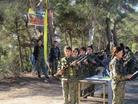 Terrorçuların uşaqlara təlim keçdiyi qərargah yerlə bir edildi - FOTO