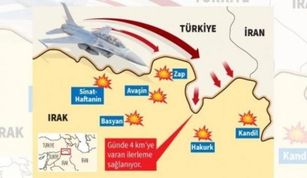 Hakurka türk bayrağı sancıldı: terrorçular məhv edildi – Foto