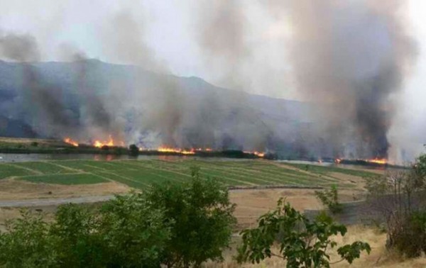 Ermənilər işğal etdikləri torpaqlarında yenidən yanğın törətdilər