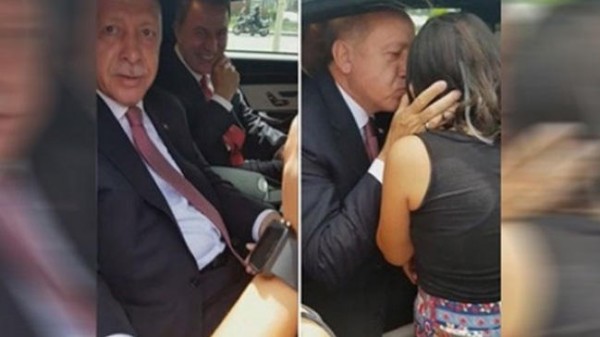 Ərdoğan kortejini balaca qıza görə saxladı - Video