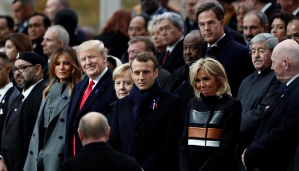 Parisdə anım mərasiminə gecikən 2 prezident - GÜNÜN FOTOSU