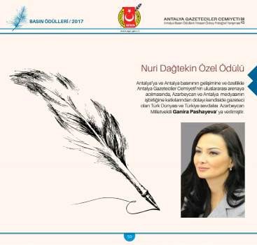 Qənirə Paşayeva Türkiyədə özəl ödülə layiq görülüb - FOTO
