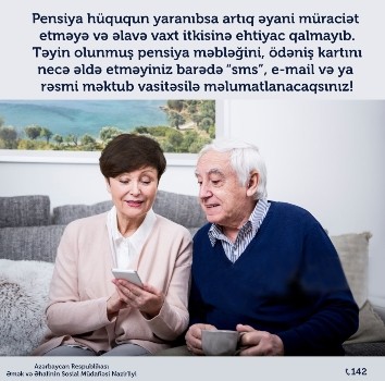 Artıq 600-ə yaxın şəxsə elektron qaydada pensiya təyin olunub
