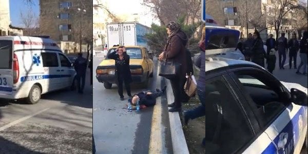 Bakıda “Təcili Yardım”la sakinlər arasında qalmaqal: əraziyə polis gəldi (VİDEO)