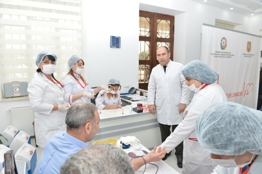 Ümumxalq hüzn günü münasibəti ilə qanvermə aksiyası keçirilib