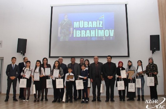 “Mübariz İbrahimov – vətənpərvərlik nümunəsi” mövzusunda müsabiqənin qalibləri mükafatlandırılıb