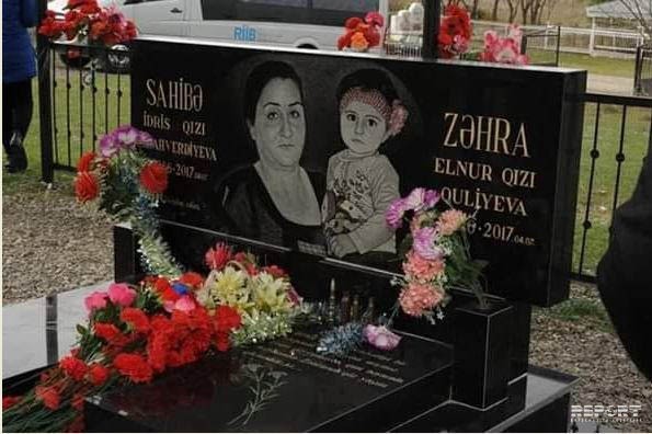 Ermənilərin qətlə yetirdiyi 2 yaşlı Zəhra və nənəsinin qəbri ziyarət olundu