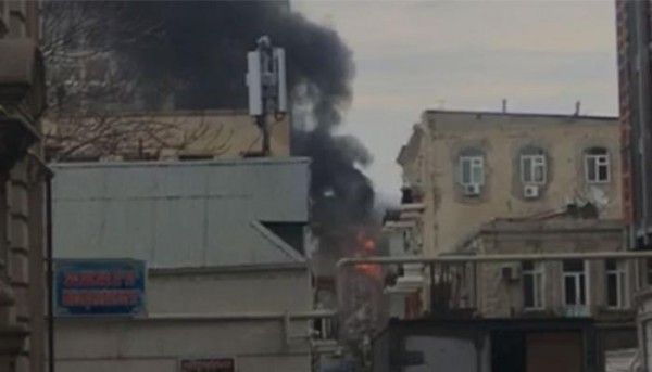 Bakıda Mədəniyyət Evində yanğın olub