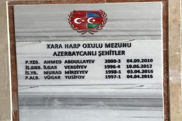 Türkiyədə İlqar Verdiyev, Murad Mirzəyev və daha iki şəhid məzunun xatirəsini əbədiləşdirib