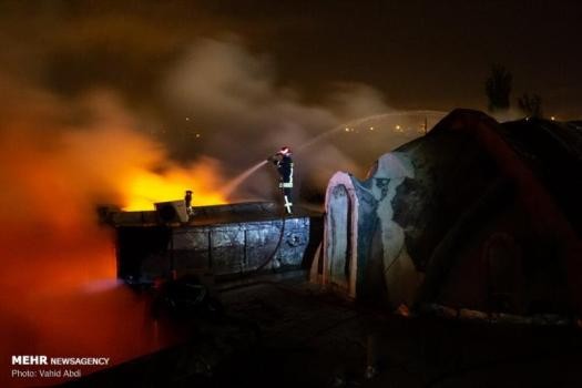 Tarixi Təbriz bazarında yanğın olub - FOTO