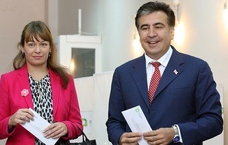 Saakaşvilinin arvadına hücumlar artır - Provokasiya