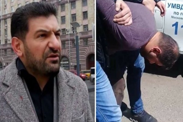 Fuad Abbasovun saxlanmasına etiraz olaraq Rusiyanın Bakıdakı səfirliyi qarşısında aksiya keçirilib