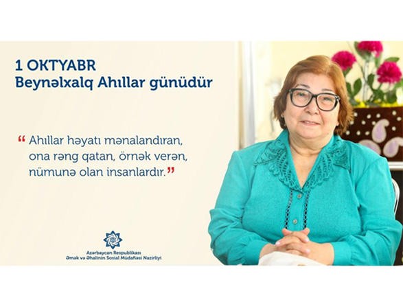 1 Oktyabr - Beynəlxalq Ahıllar günüdür