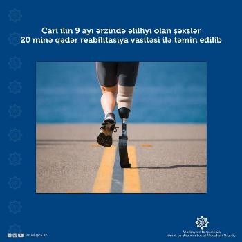Nazirlik əlillərə 20 minə yaxın reabilitasiya vasitəsi verdi