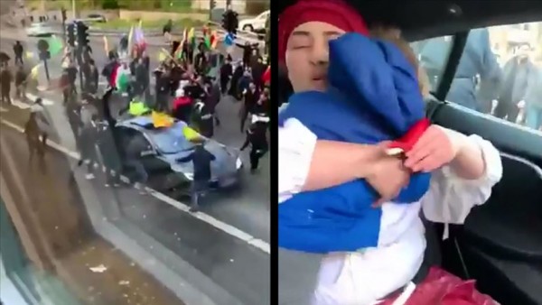 PKK tərəfdarları Norveçdə türk ailəsinə hücum etdi - POLİSİN GÖZÜ ÖNÜNDƏ