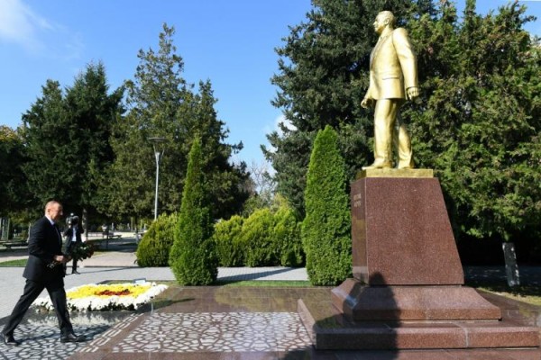 Azərbaycan Prezidenti İlham Əliyev Qəbələ rayonuna səfər edib