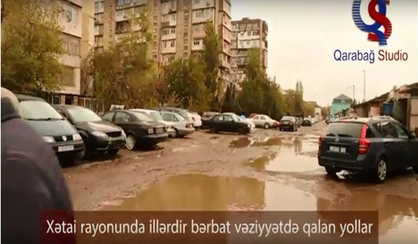 Xətai rayonunun bərbad yolları