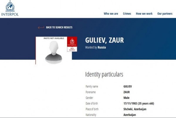 Terrorçulara yardım etməkdə təqsirləndirilən azərbaycanlı beynəlxalq axtarışa verilib