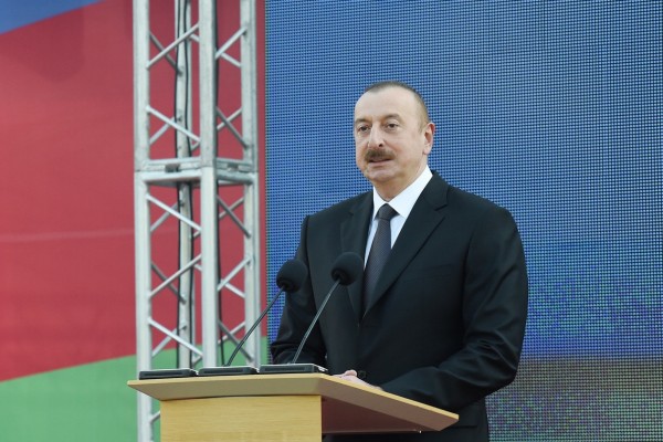 Prezident İlham Əliyev Sumqayıtın 70 illiyinə həsr olunmuş tədbirdə iştirak edib